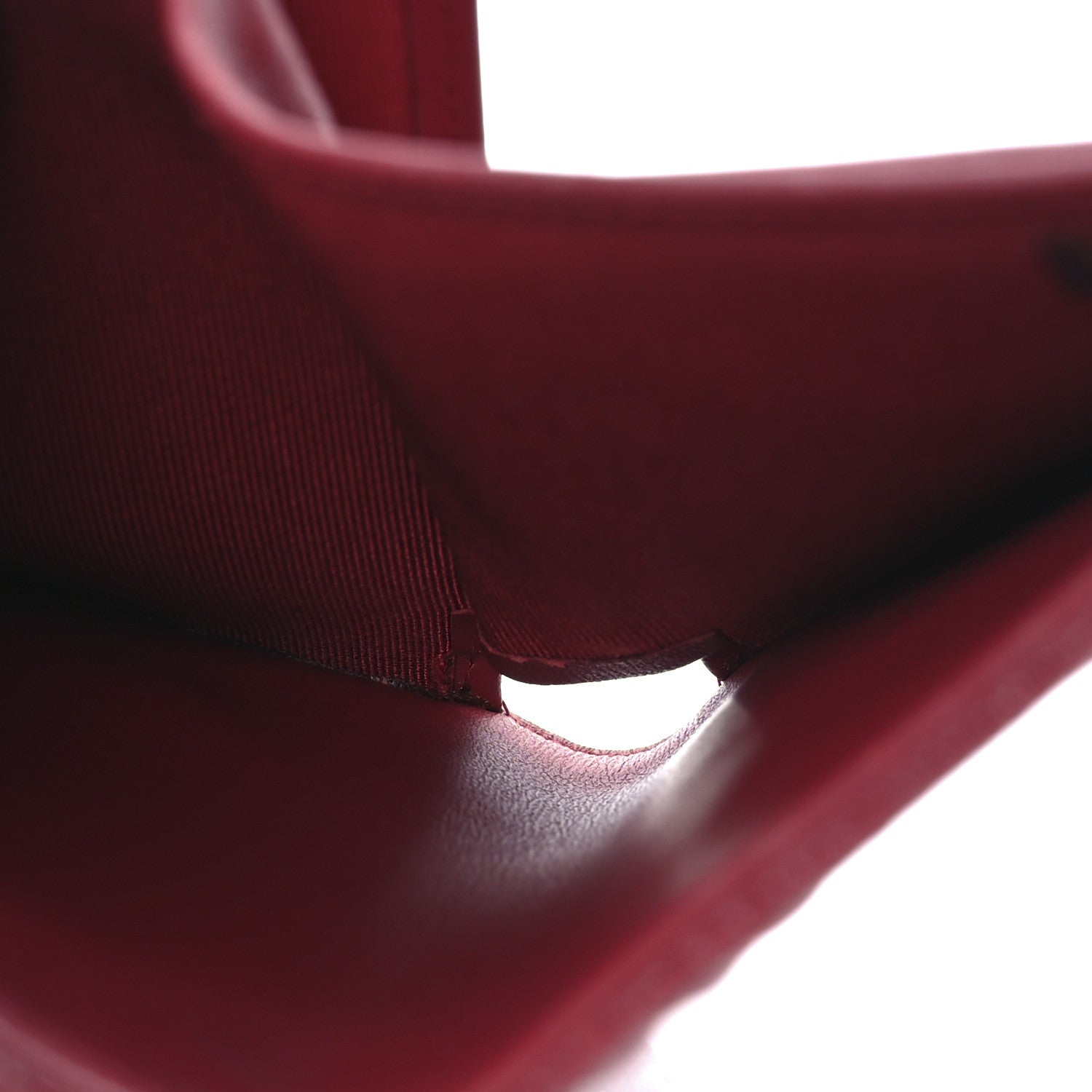 Chanel Caviar Quilted Compact Flap Wallet Dark Red 6 of 11