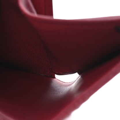 Chanel Caviar Quilted Compact Flap Wallet Dark Red 6 of 11