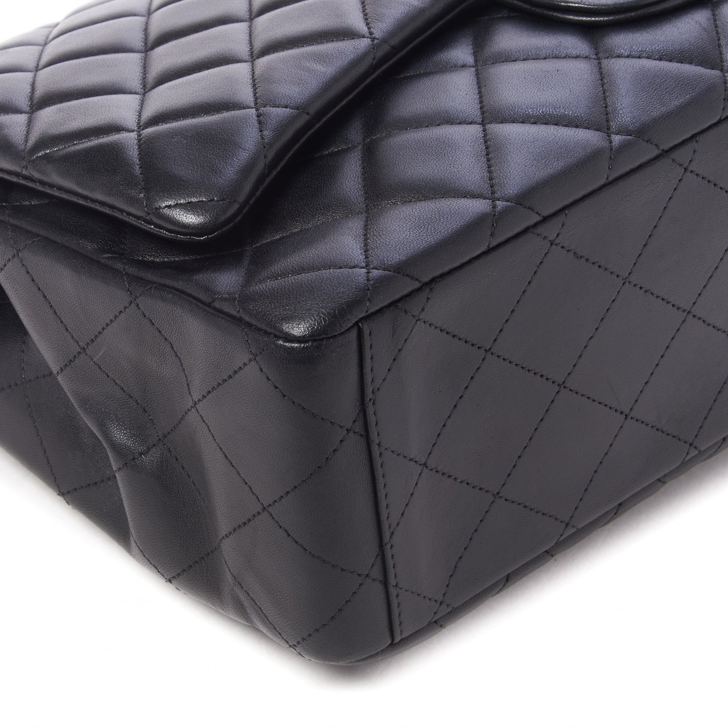 Chanel Lambskin Quilted Maxi Single Flap Black 6 of 10