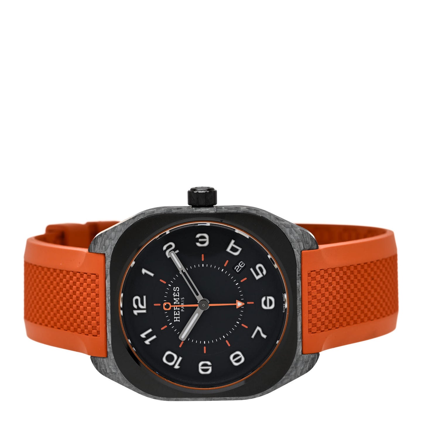 Glass Fiber Ceramic Rubber 39mm H08 Automatic Watch Orange