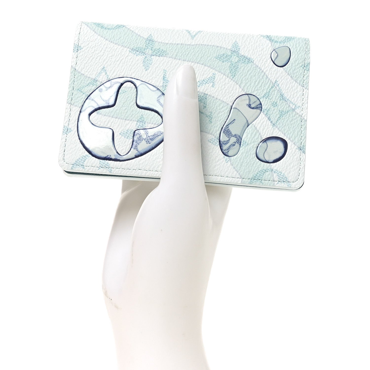Louis Vuitton Monogram Aquagarden Pocket Organizer NM Crystal Blue 2 of 7