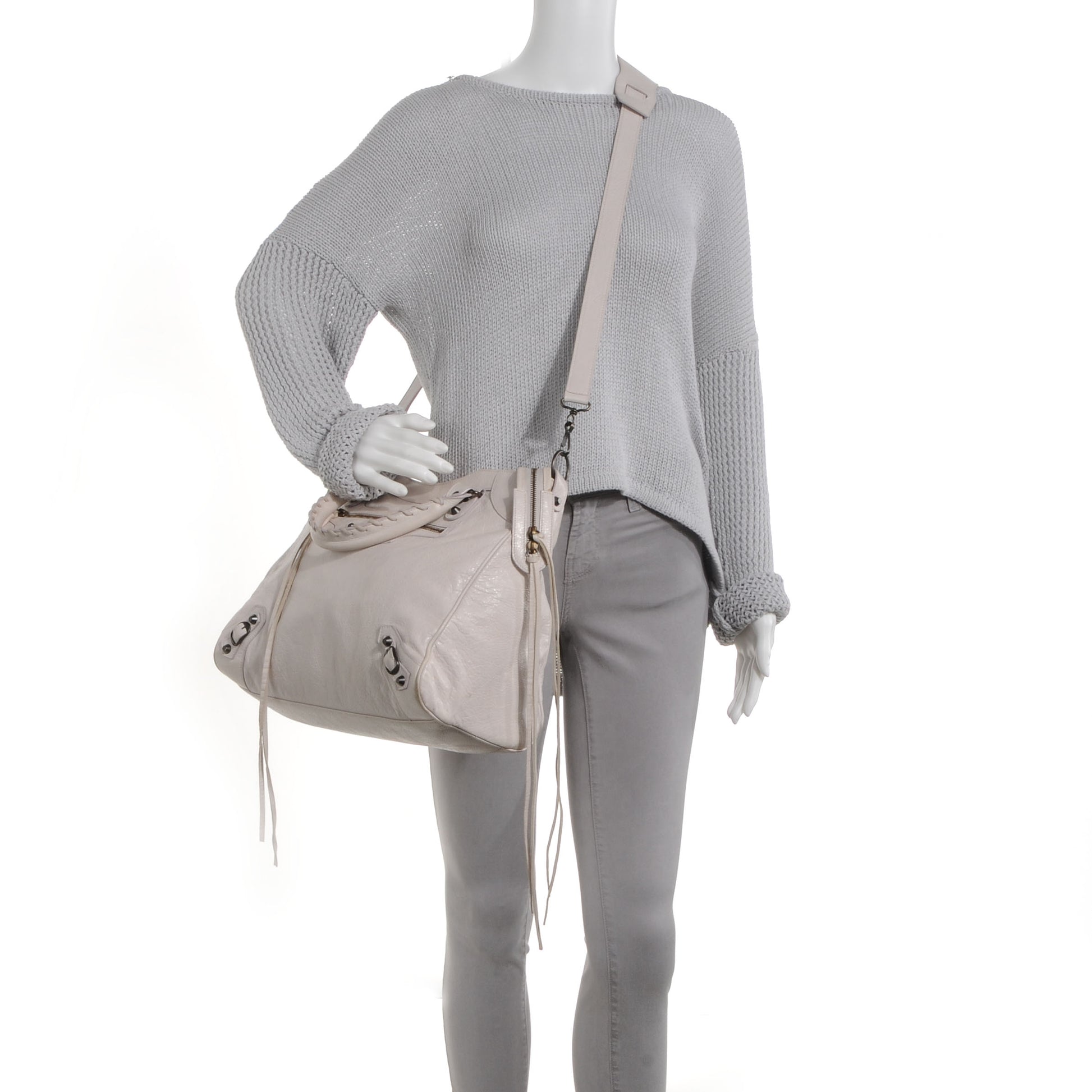Balenciaga Agneau Classic Hardware Velo Nacre 2 of 9