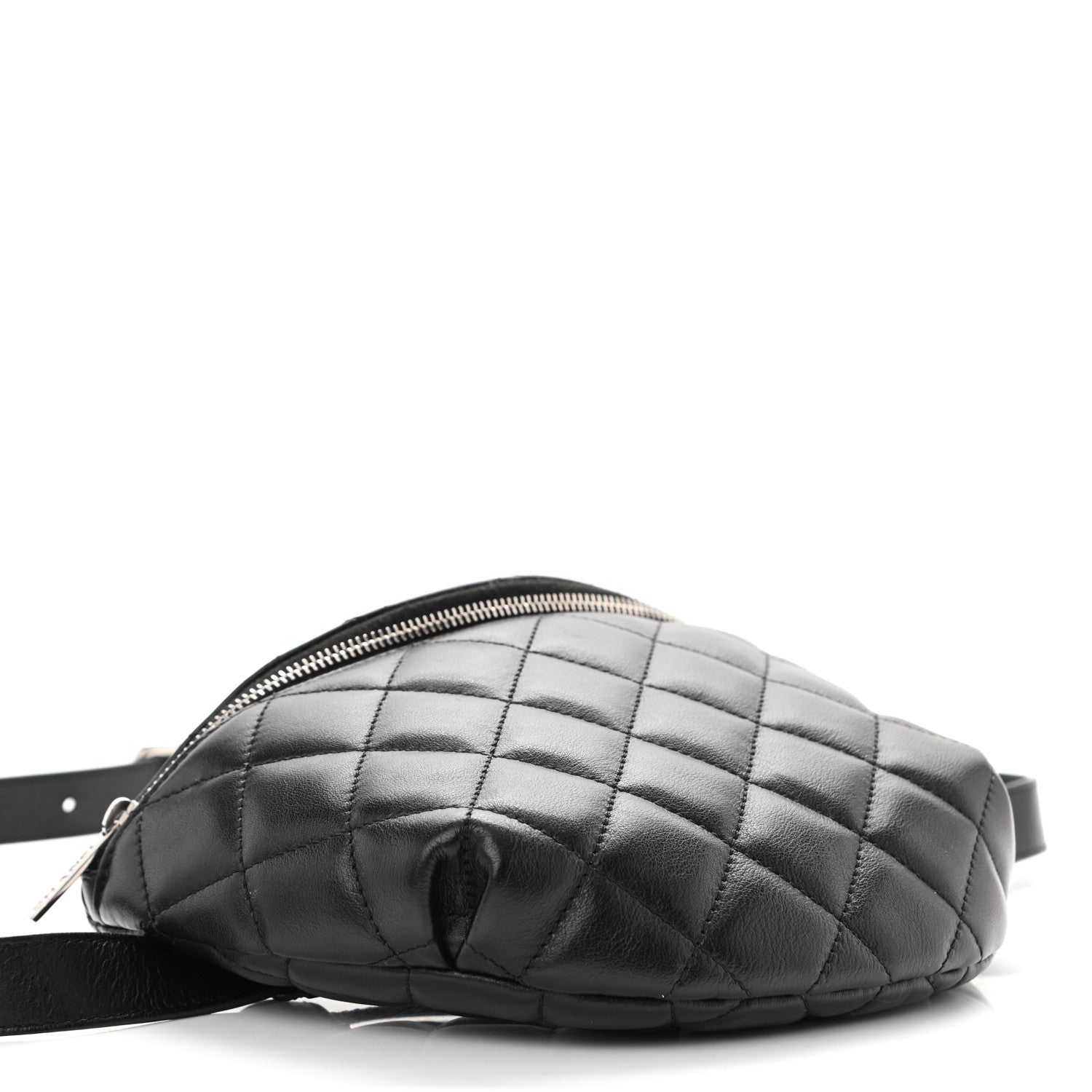 Chanel Lambskin Quilted Waist Belt Bag Black 4 of 14