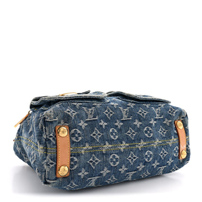 Louis Vuitton Monogram Denim Baggy PM Blue 4 of 10