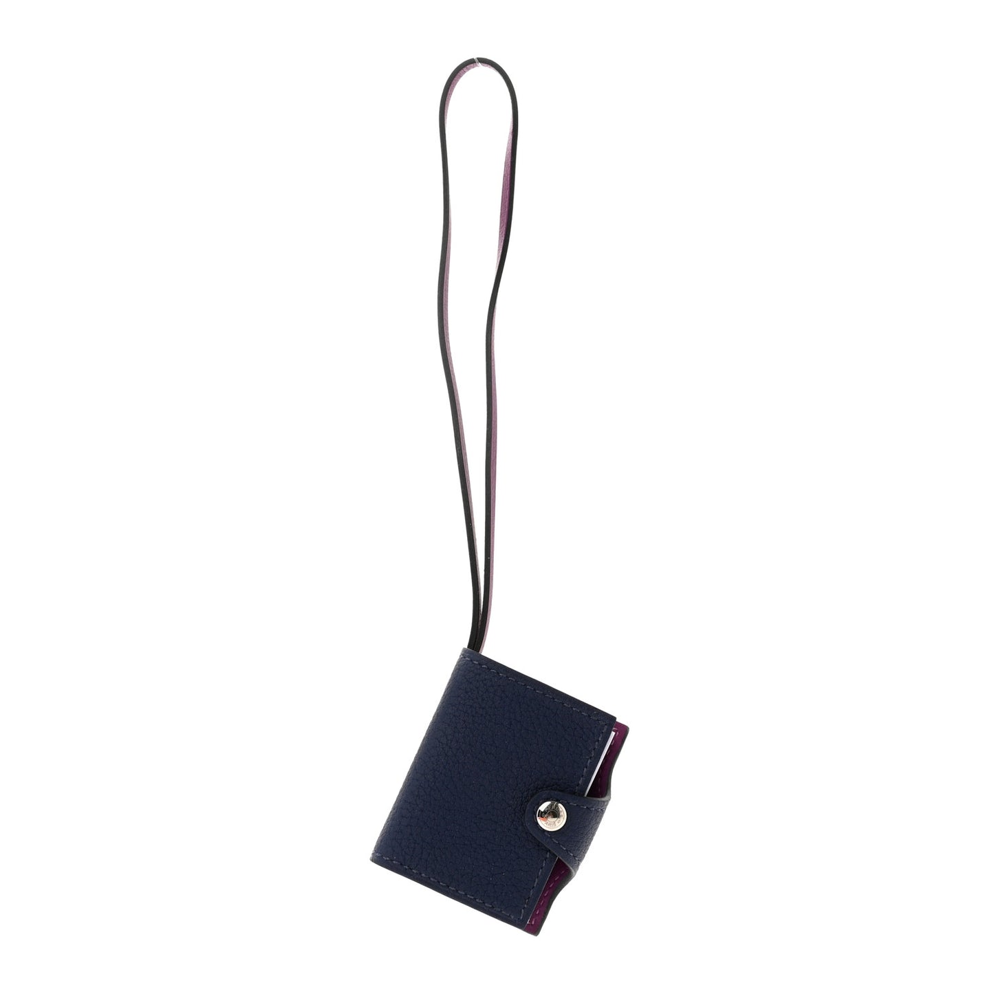 Togo Swift Verso Ulysse Nano Bag Charm Bleu Saphir Anemone