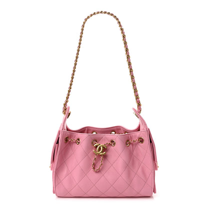 Chanel Caviar Quilted Mini Chanel 25 Handbag Light Pink 1 of 9