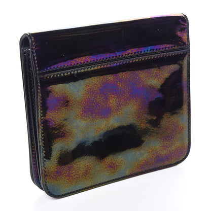 Balenciaga Patent Floyd Classic Hardware Clutch Black 3 of 10