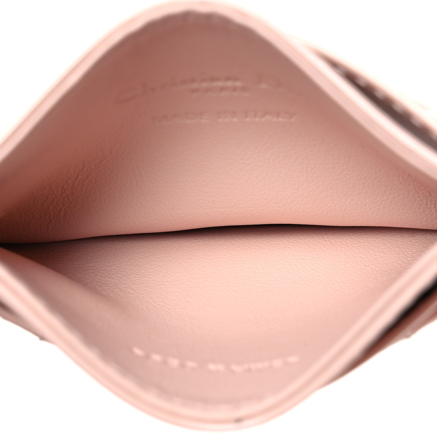 Christian Dior Patent Cannage Lady Dior Card Holder Powder Pink 5 of 15