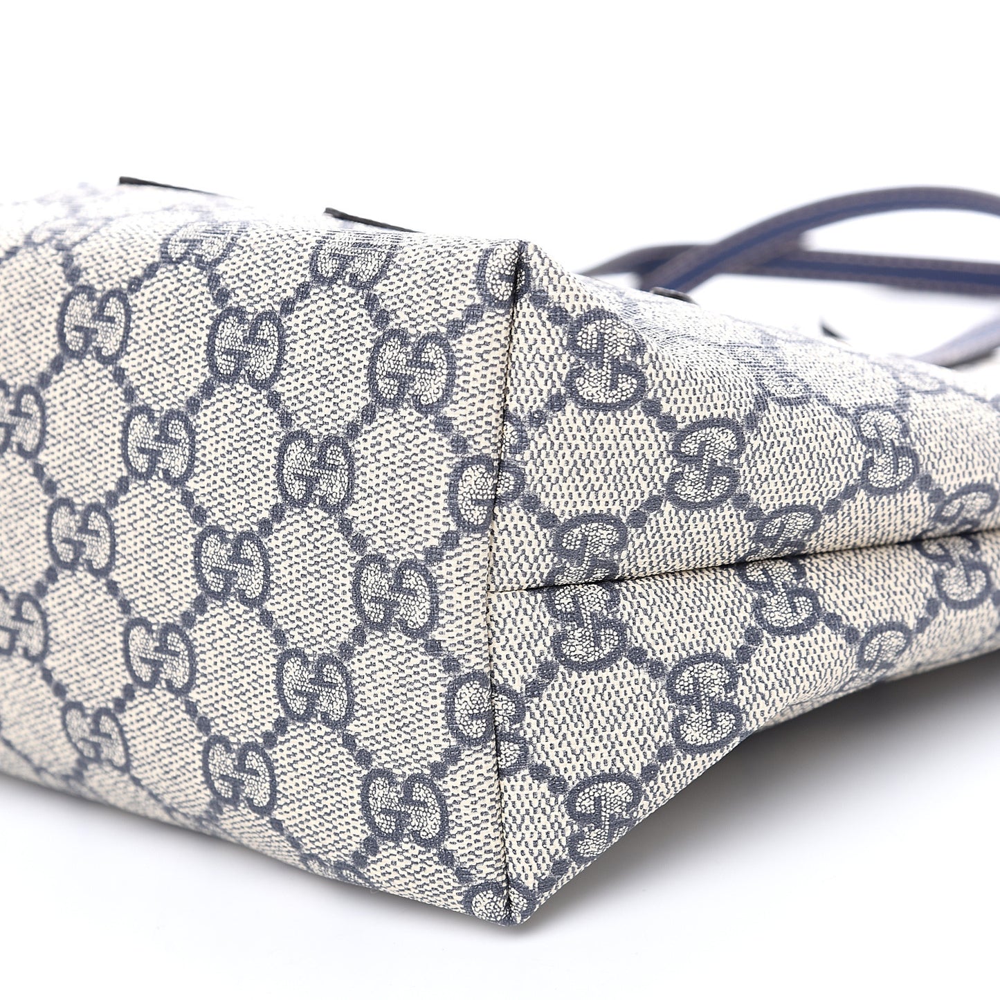 GG Supreme Monogram Childrens Crab Tote Navy