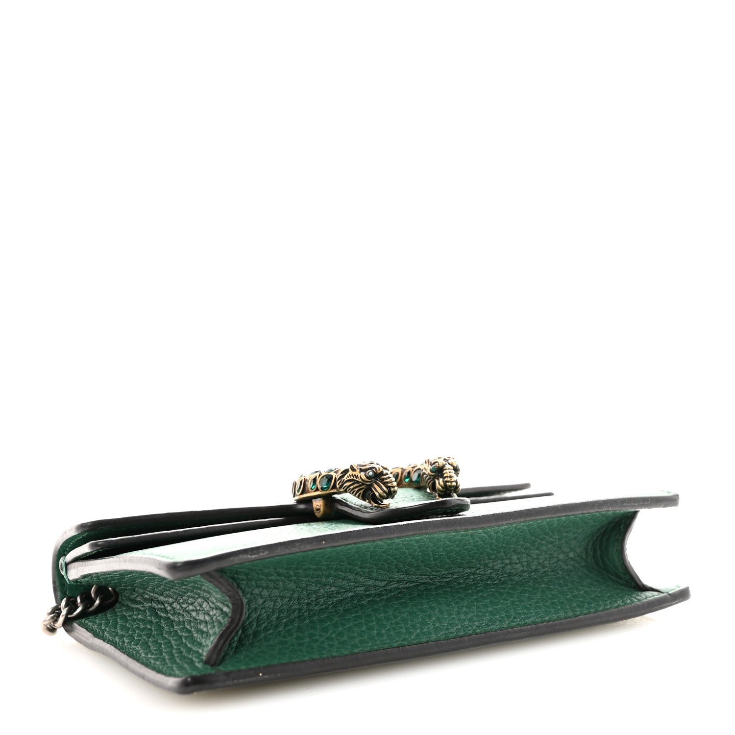 Gucci Dollar Calfskin Crystal Super Mini Dionysus Shoulder Bag Emerald 4 of 9