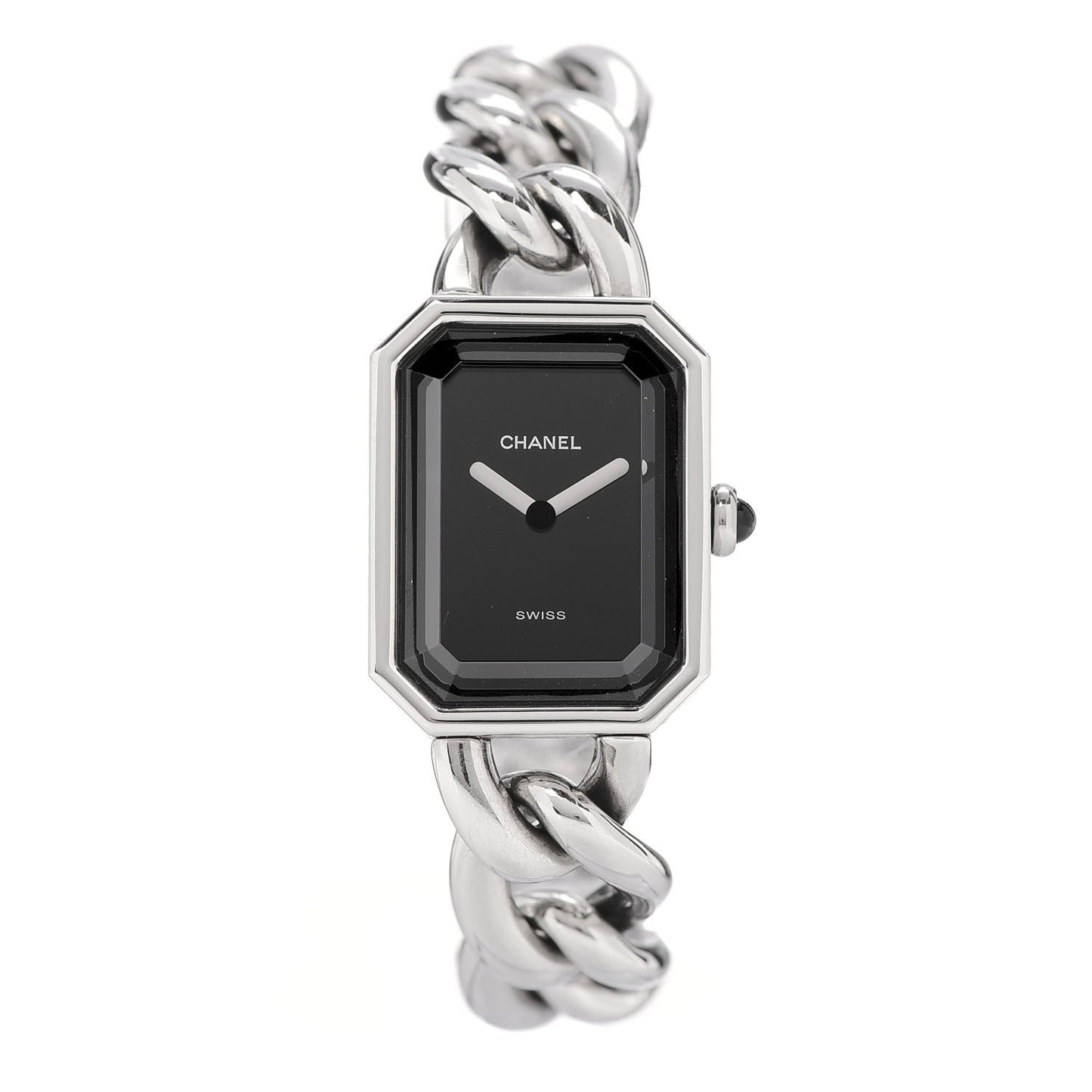 Stainless Steel 20mm Chain Premiere Quartz Watch Black M