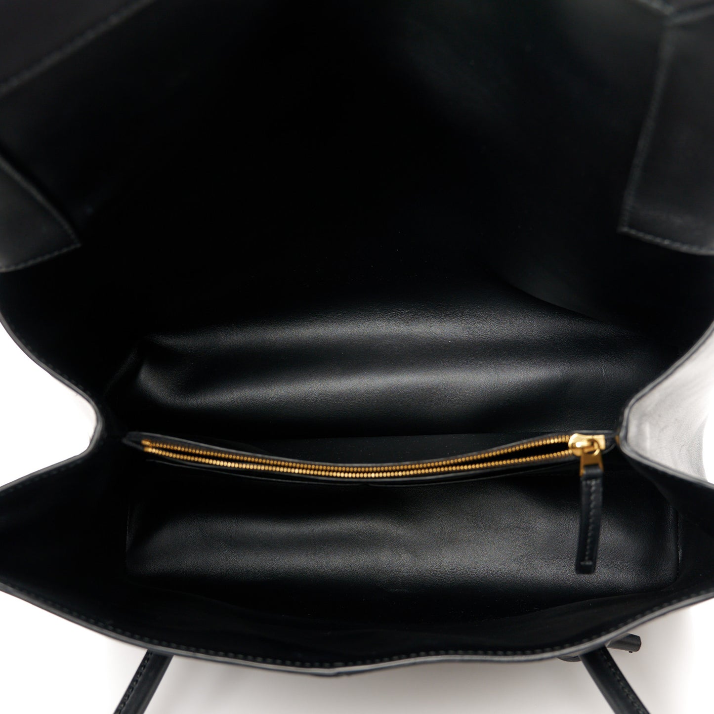 Calfskin Medium Falcon Shoulder Bag Black