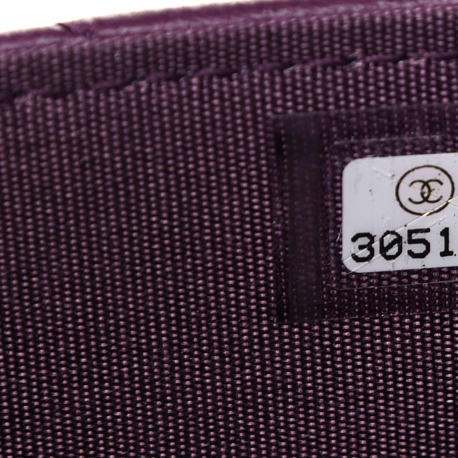 Chanel Lambskin Quilted Chanel 19 Wallet On Chain WOC Purple 9 of 14