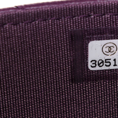 Chanel Lambskin Quilted Chanel 19 Wallet On Chain WOC Purple 9 of 14