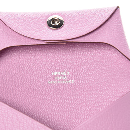Hermes Chevre Mysore Bastia Coin Purse Mauve Sylvestre 6 of 8