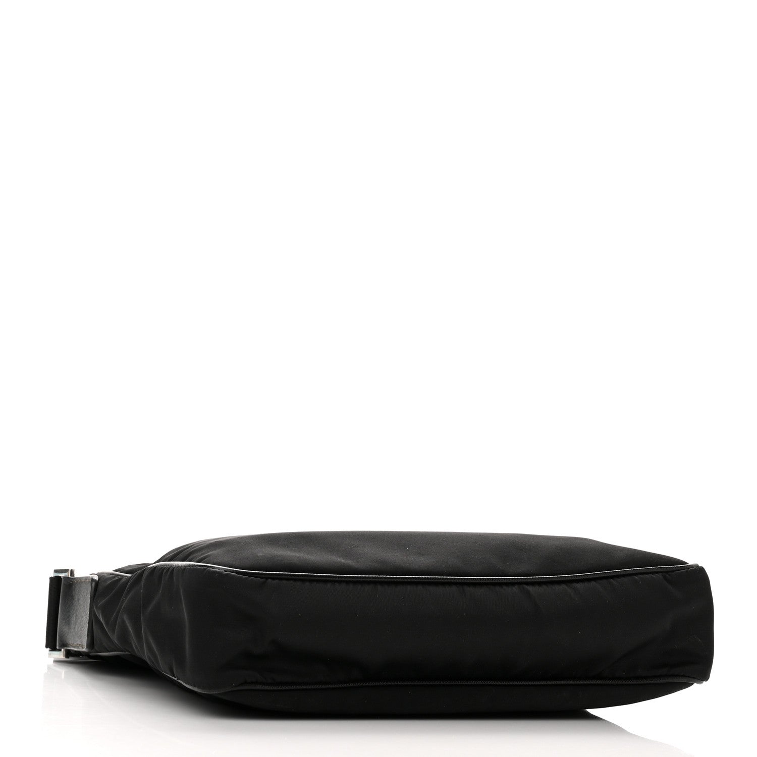 Prada Nylon Flat Messenger Bag Black 4 of 9
