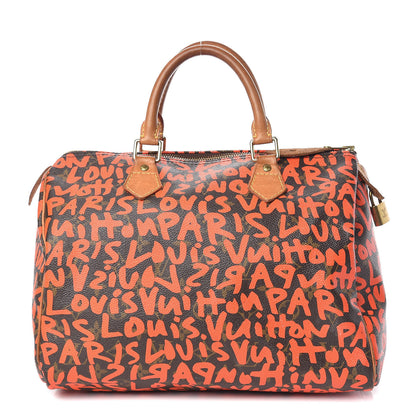 Louis Vuitton Monogram Graffiti Speedy 30 Orange 1 of 17