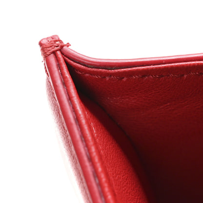 Valentino Garavani Calfskin Enamel Vlogo Loco Shoulder Bag Rouge Pur 11 of 12