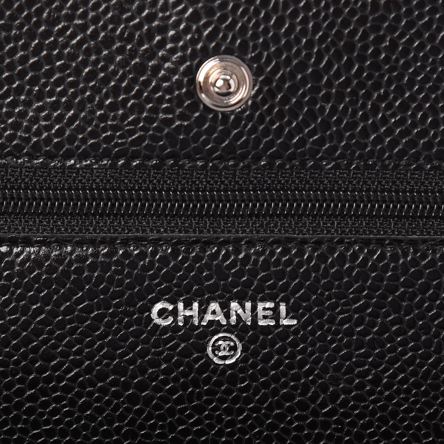 Chanel Caviar Quilted Wallet On Chain WOC Black 6 of 8
