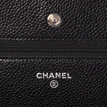 Chanel Caviar Quilted Wallet On Chain WOC Black 6 of 8