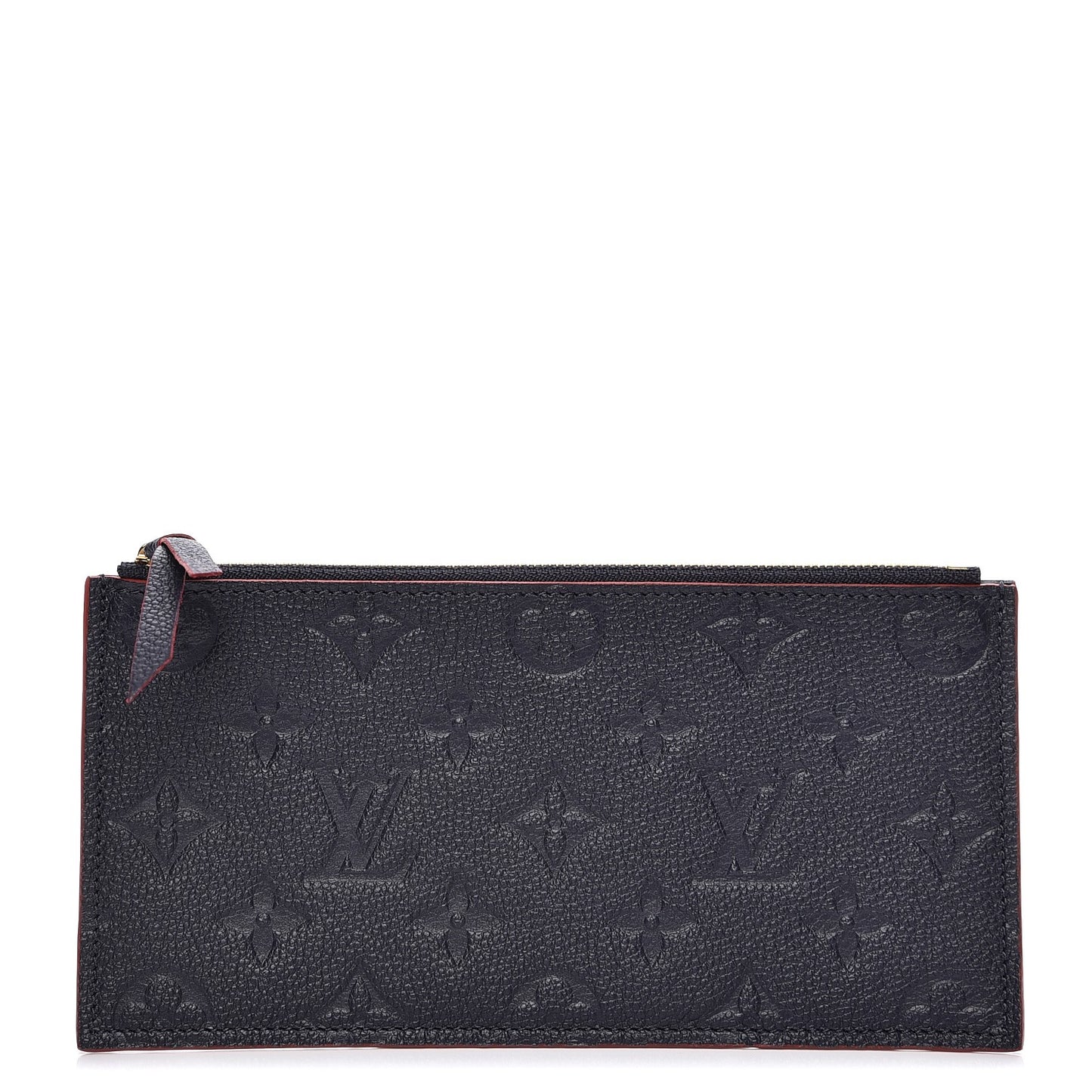Empreinte Felicie Chain Wallet Zippered Insert Marine Rouge