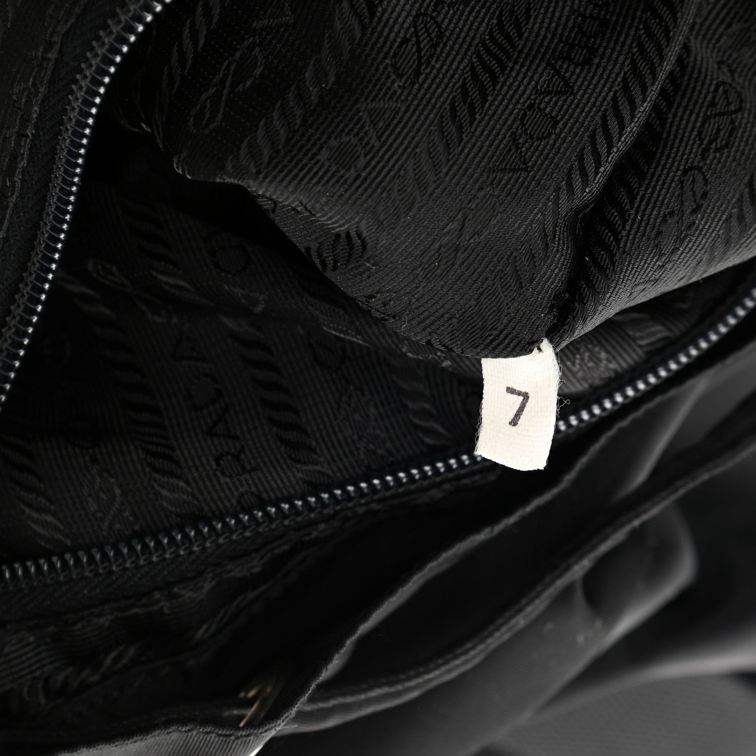 Prada Nylon Vela Medium Backpack Black 7 of 9