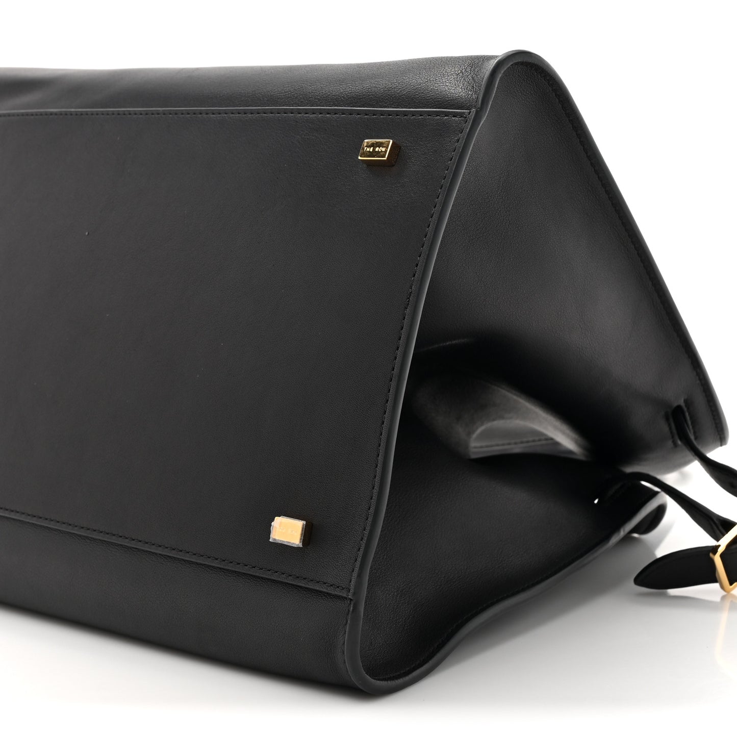 Polished Saddle Calfskin Soft Margaux 15 Black
