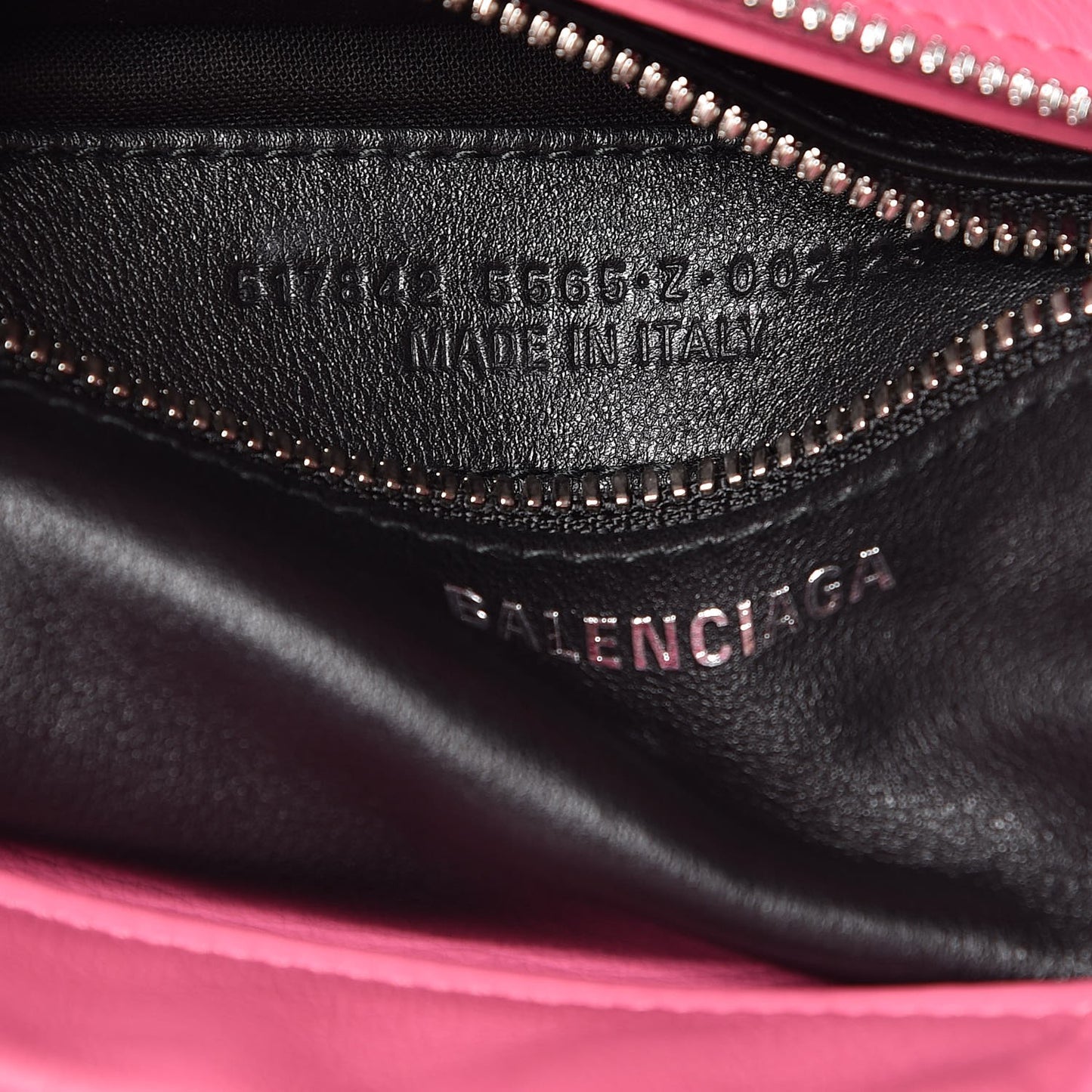Calfskin XS Fringe Laundry Cabas Rose Bubblegum Light Black