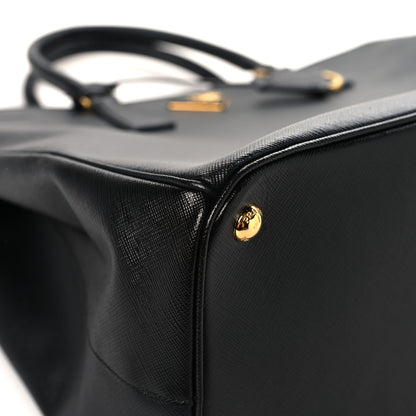 Prada affiano Lux Extra Large Galleria Double Zip Tote Black 10 of 14
