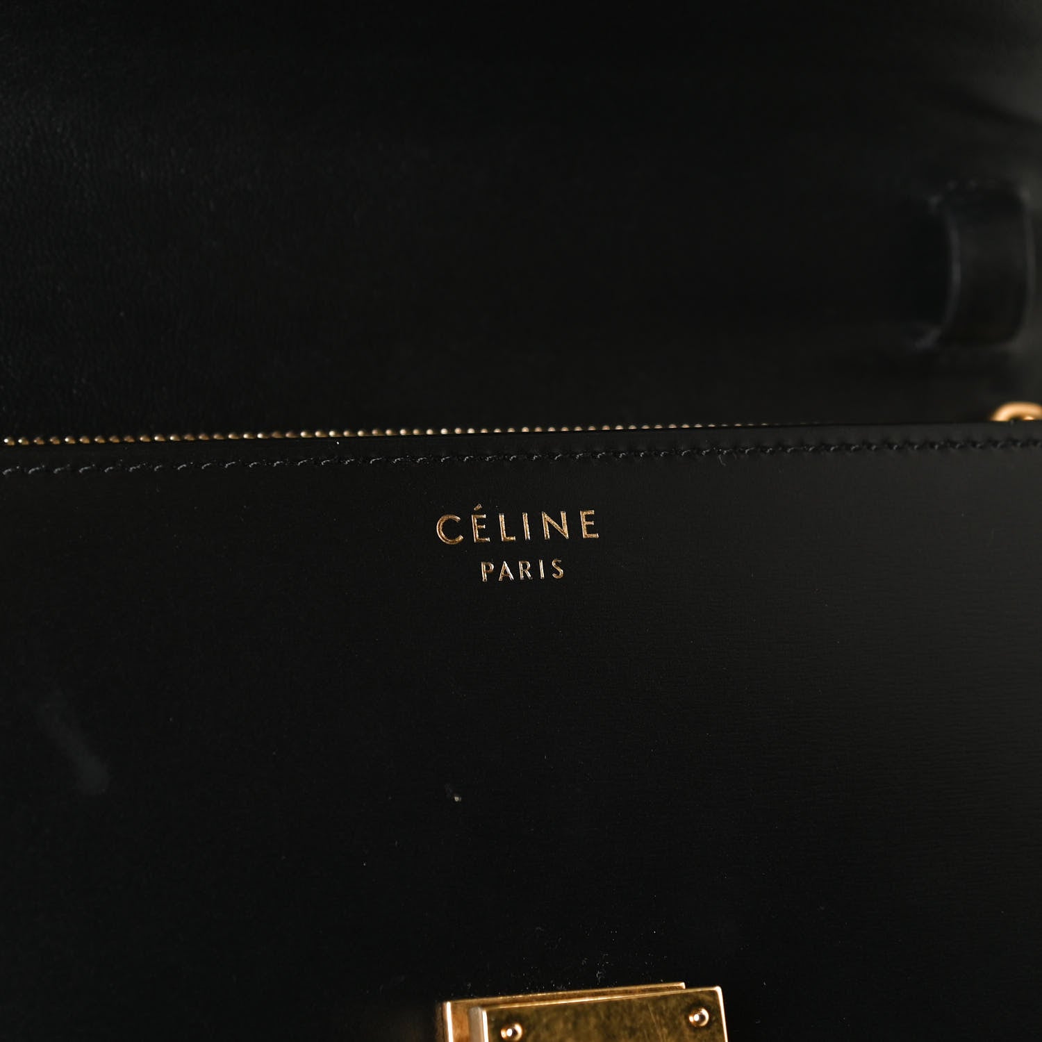 Celine Box Calfskin Medium Classic Box Flap Bag Black 7 of 11
