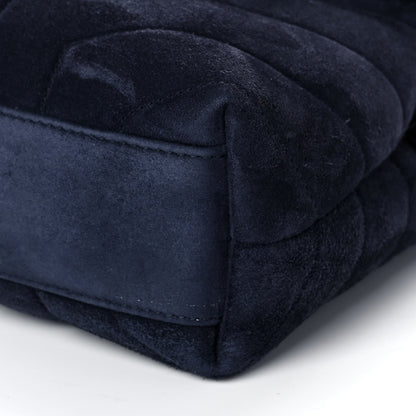 Saint Laurent Suede Toy Loulou Shoulder Bag Deep Marine 11 of 14
