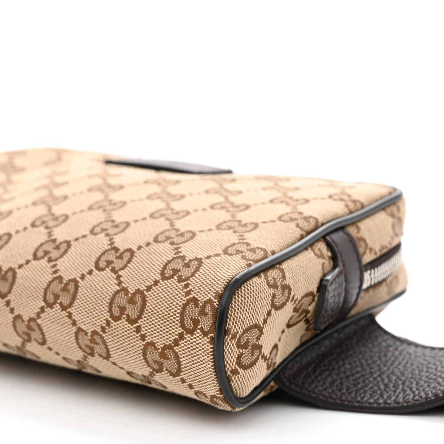 Monogram Dollar Calfskin Belt Bag Beige Ebony Testa di Moro Marrone Scuro