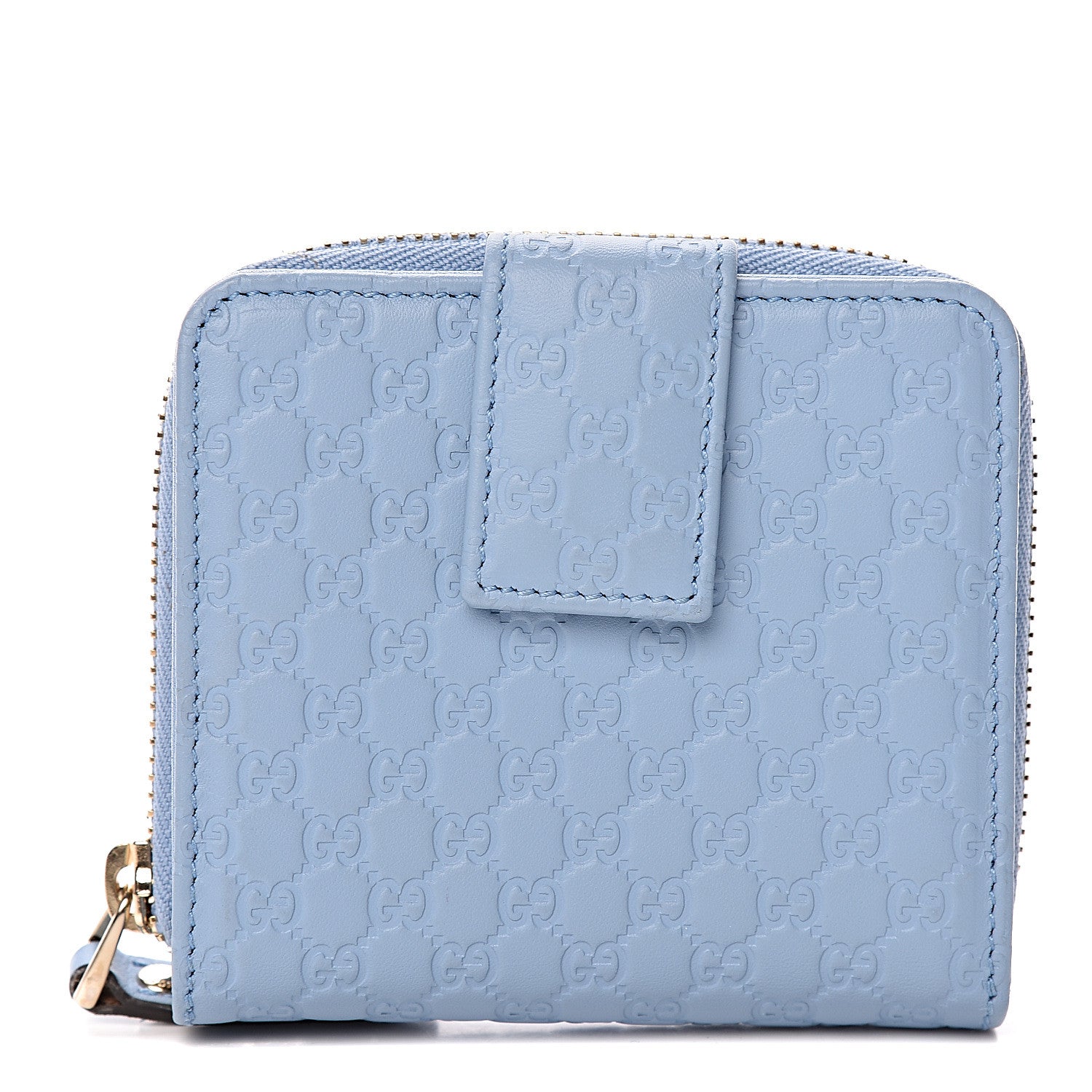Gucci Microguccissima Compact Wallet Mineral Blue 1 of 7