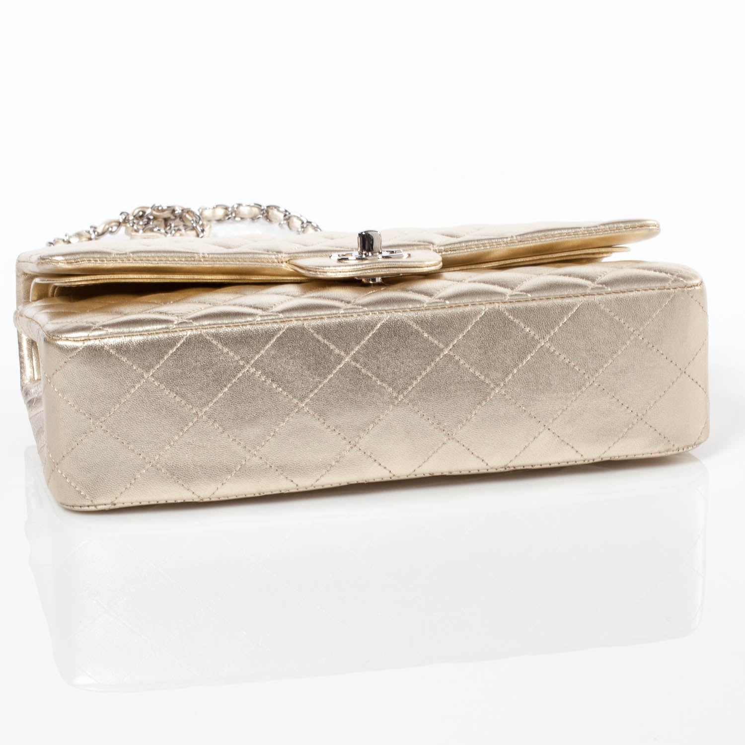Chanel Lambskin Medium Double Flap Gold 5 of 10