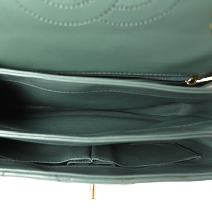 Chanel Lambskin Quilted Small Trendy CC Flap Dual Handle Bag Green 5 of 11