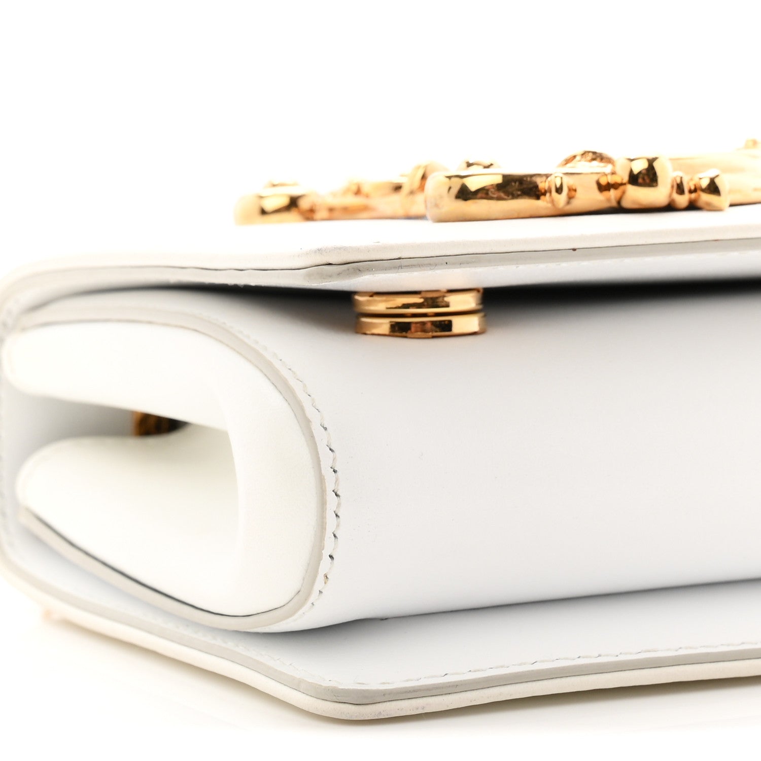 Dolce & Gabbana Calfskin DG Girls Phone Shoulder Bag White 8 of 9
