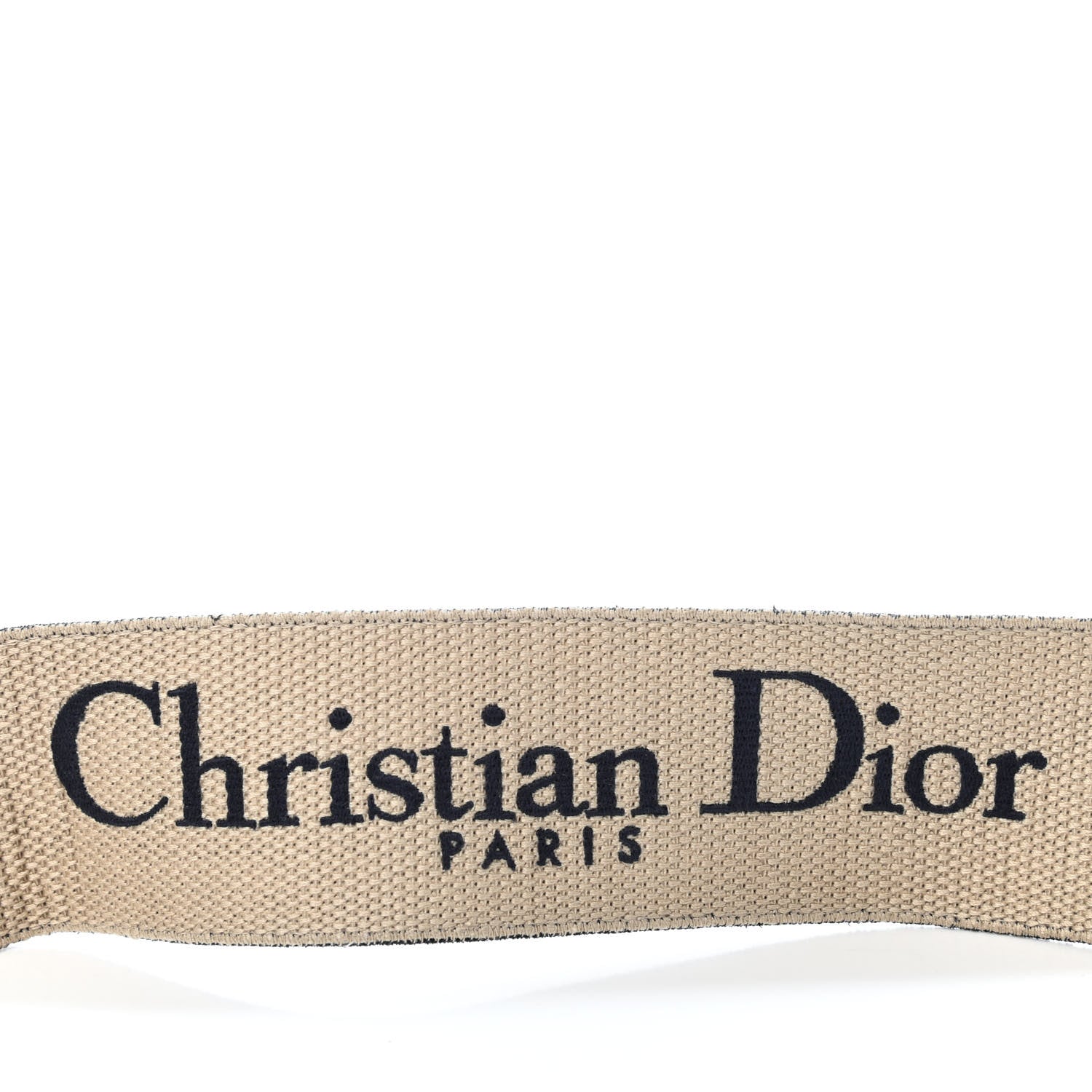 Christian Dior Canvas Embroidered Shoulder Strap Blue 3 of 4
