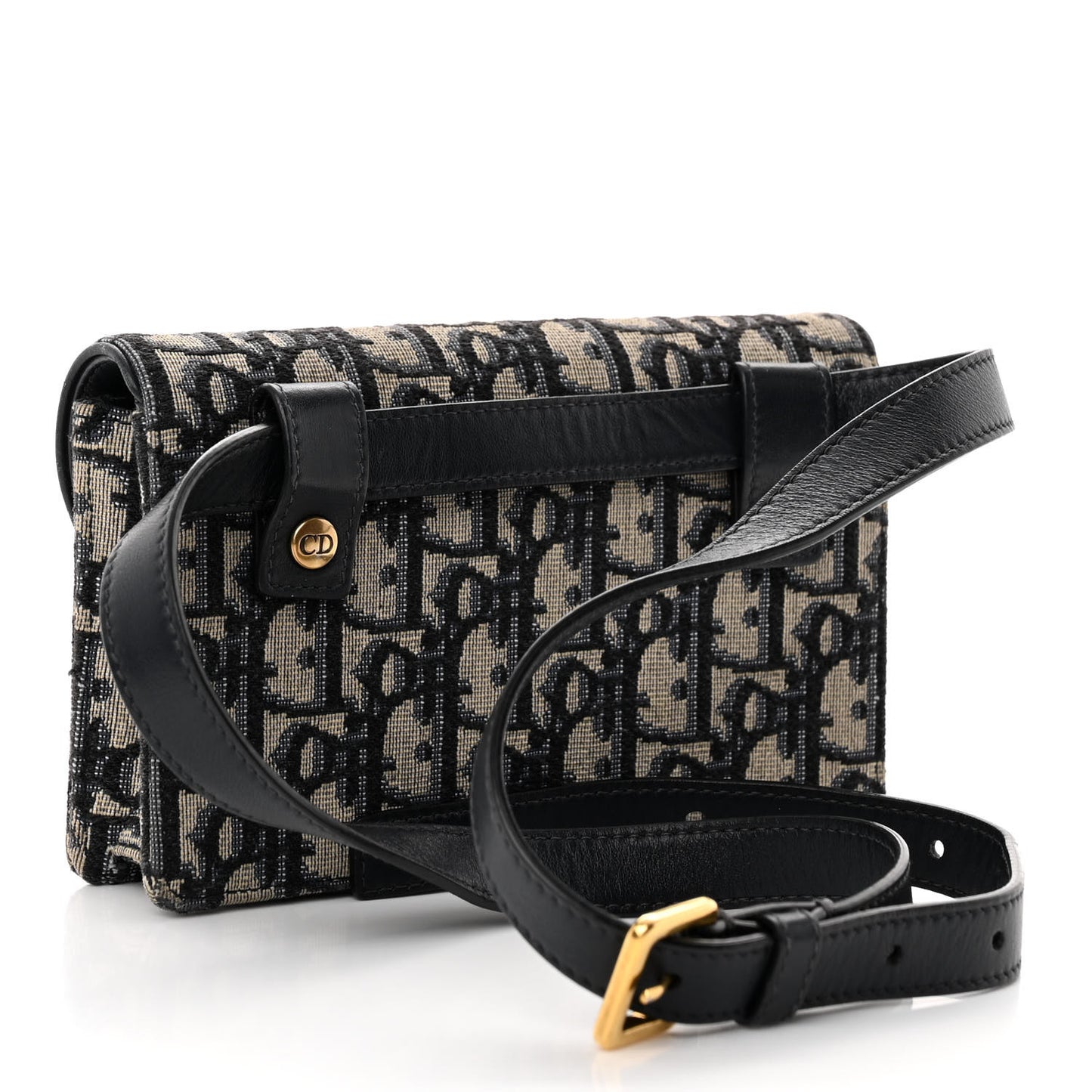 Oblique Saddle Belt Bag Blue