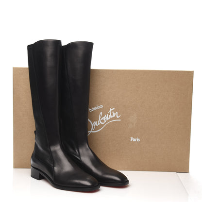 Christian Louboutin Nappa Tagastretch Flat Knee Boots 36.5 Black 8 of 8