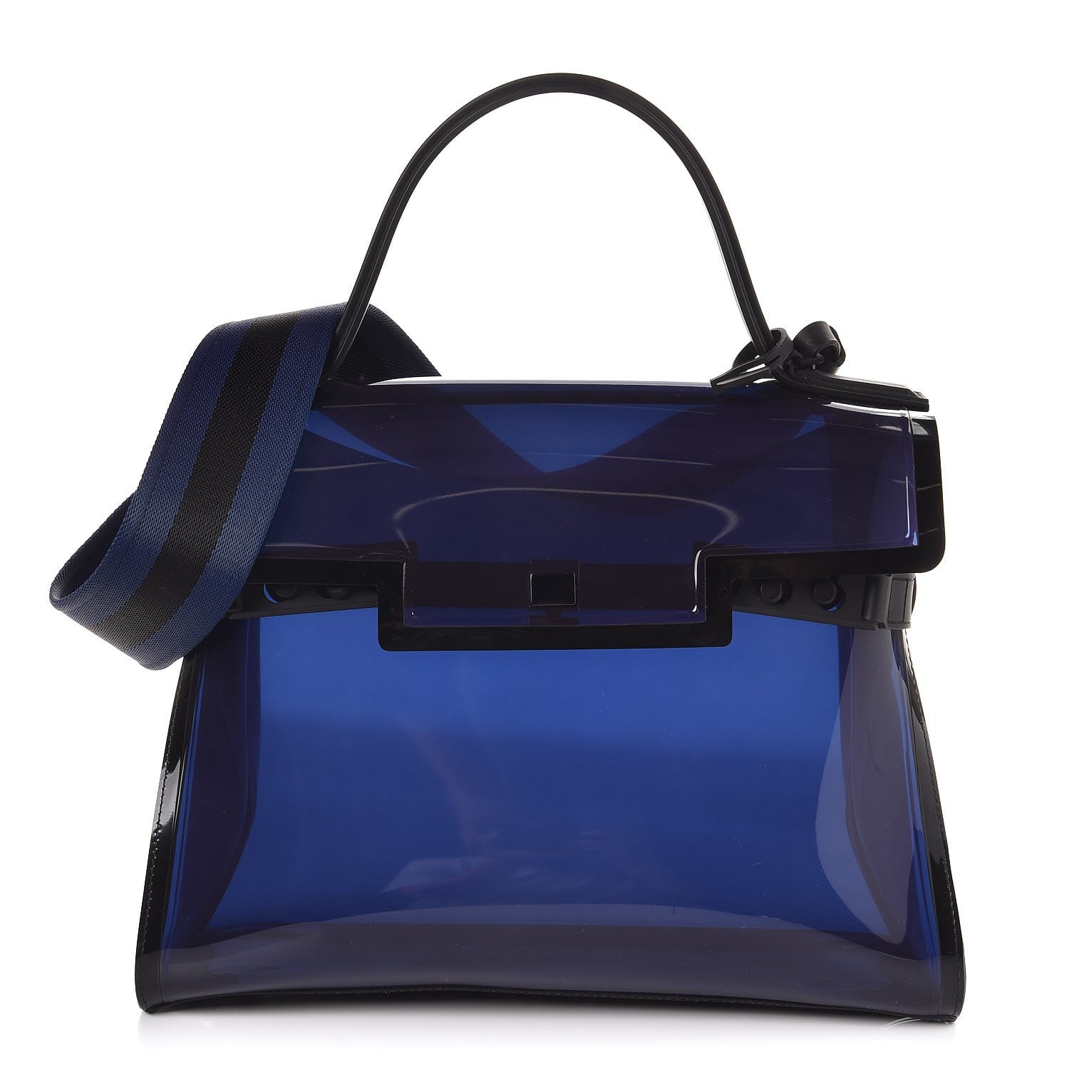 Delvaux PVC Tempete Dark Night Satchel Blue De Prusse 1 of 7