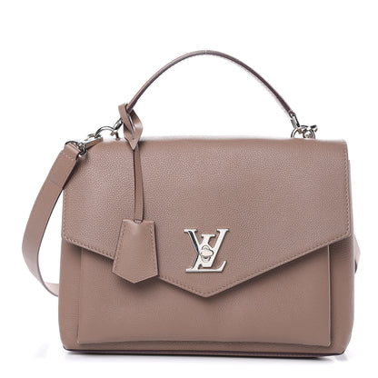 Louis Vuitton Soft Calfskin My Lockme Top Handle Taupe Glace 1 of 10