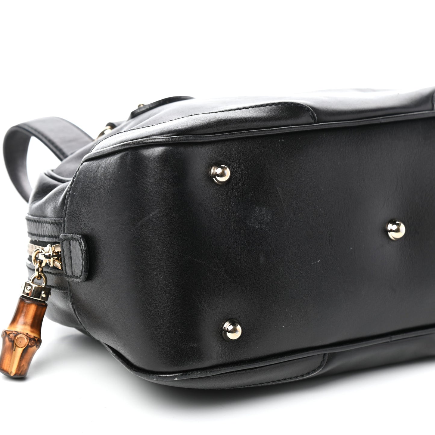 Calfskin Bamboo Boston Black