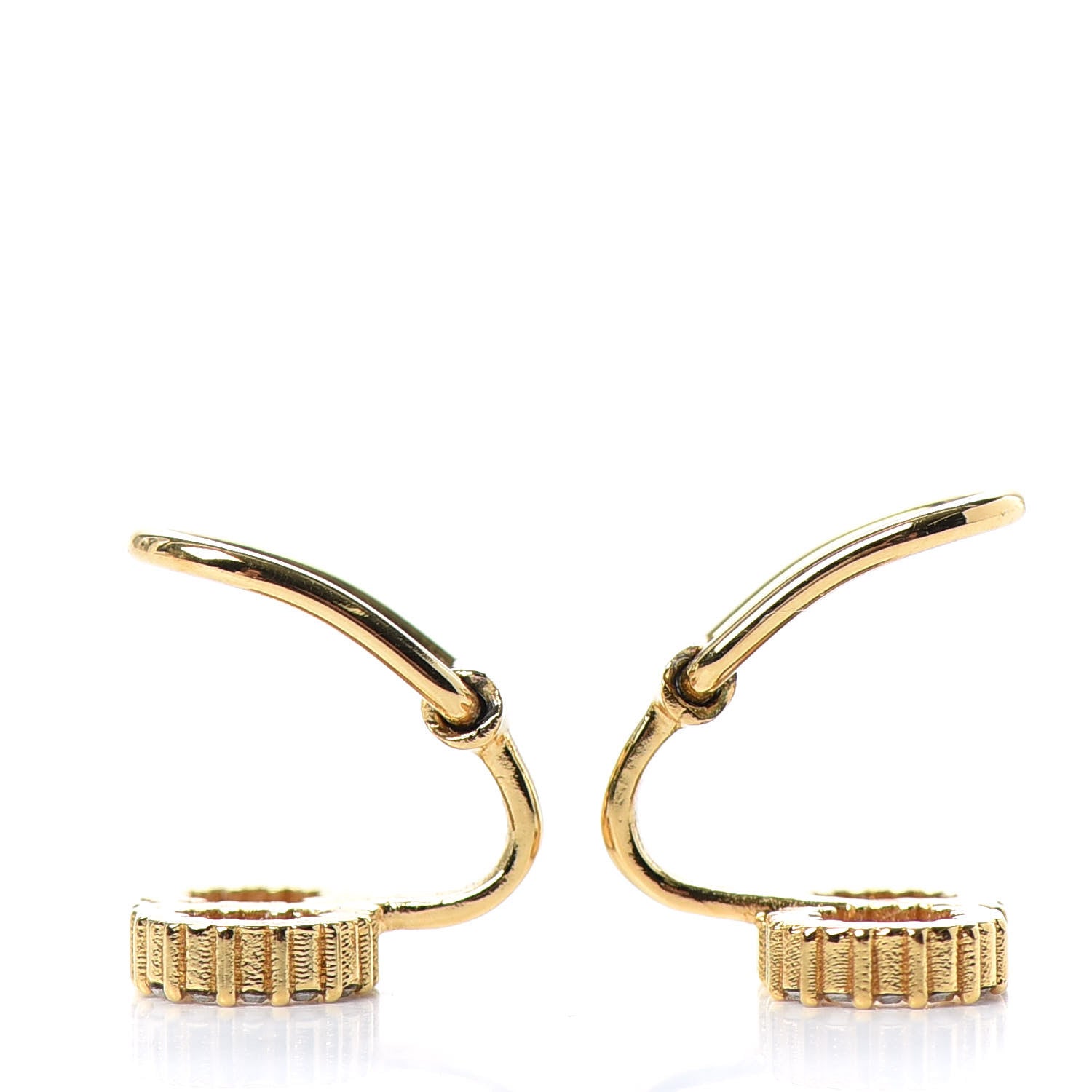 Christian Dior Crystal Clair D Lune Clip On Earrings Gold 3 of 3