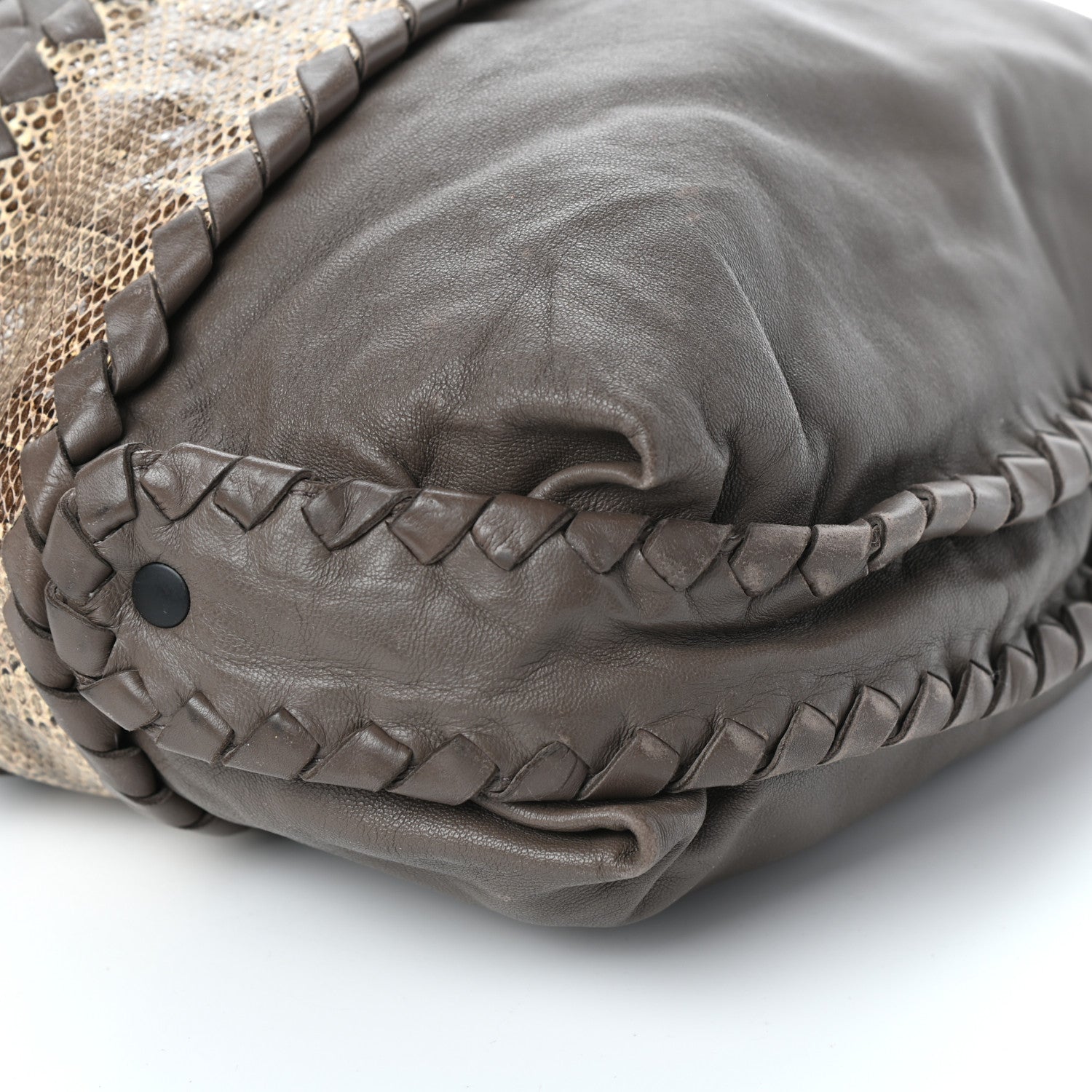 Bottega Veneta Nappa Intrecciato Ayers Convertible Tote Grey 8 of 8