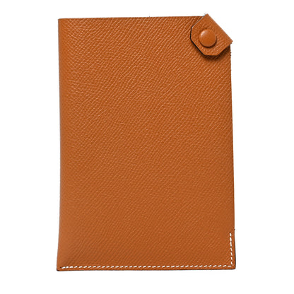 Hermes Epsom Tarmac PM Passport Holder Toffee 1 of 6