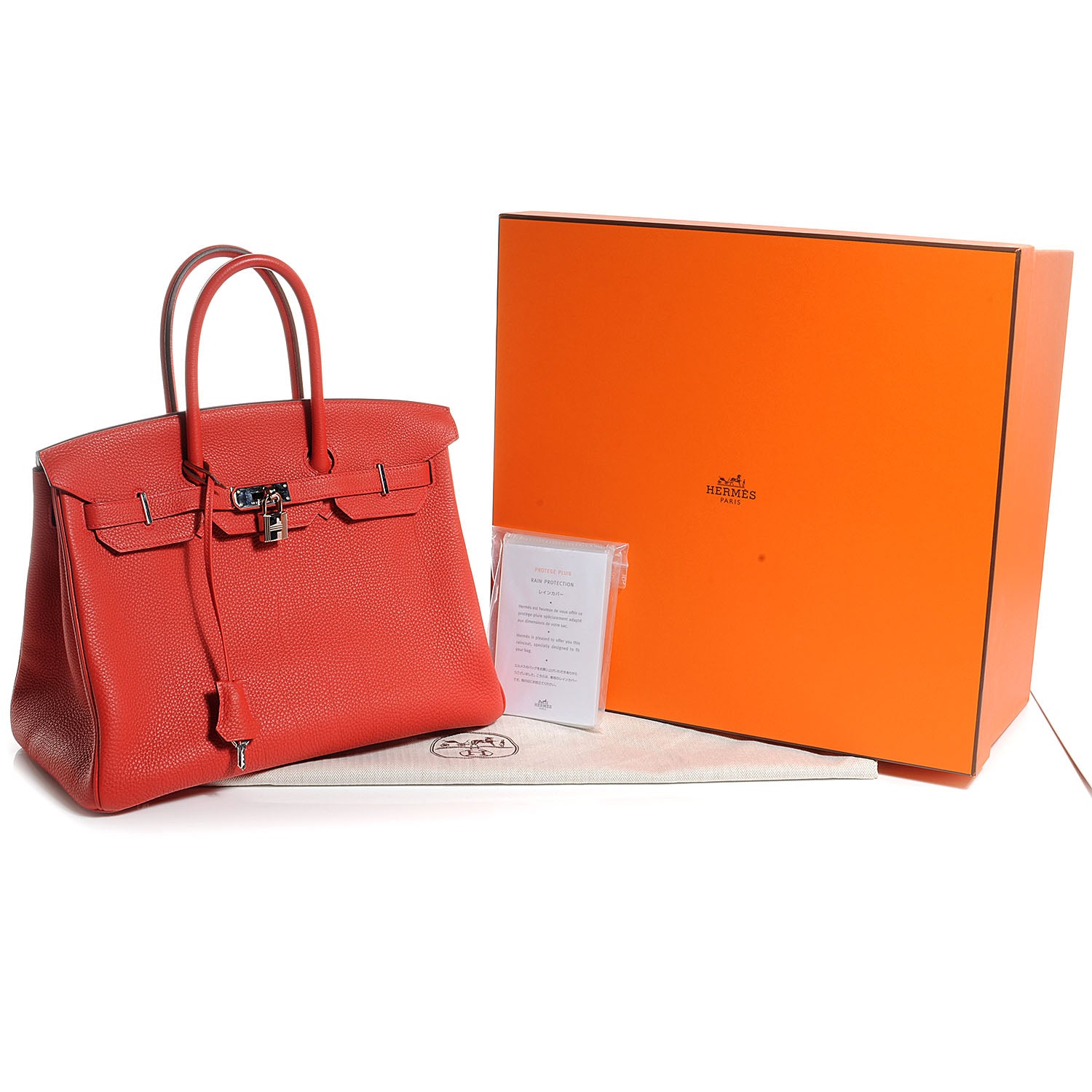 Hermes Togo Birkin 35 Geranium 5 of 10