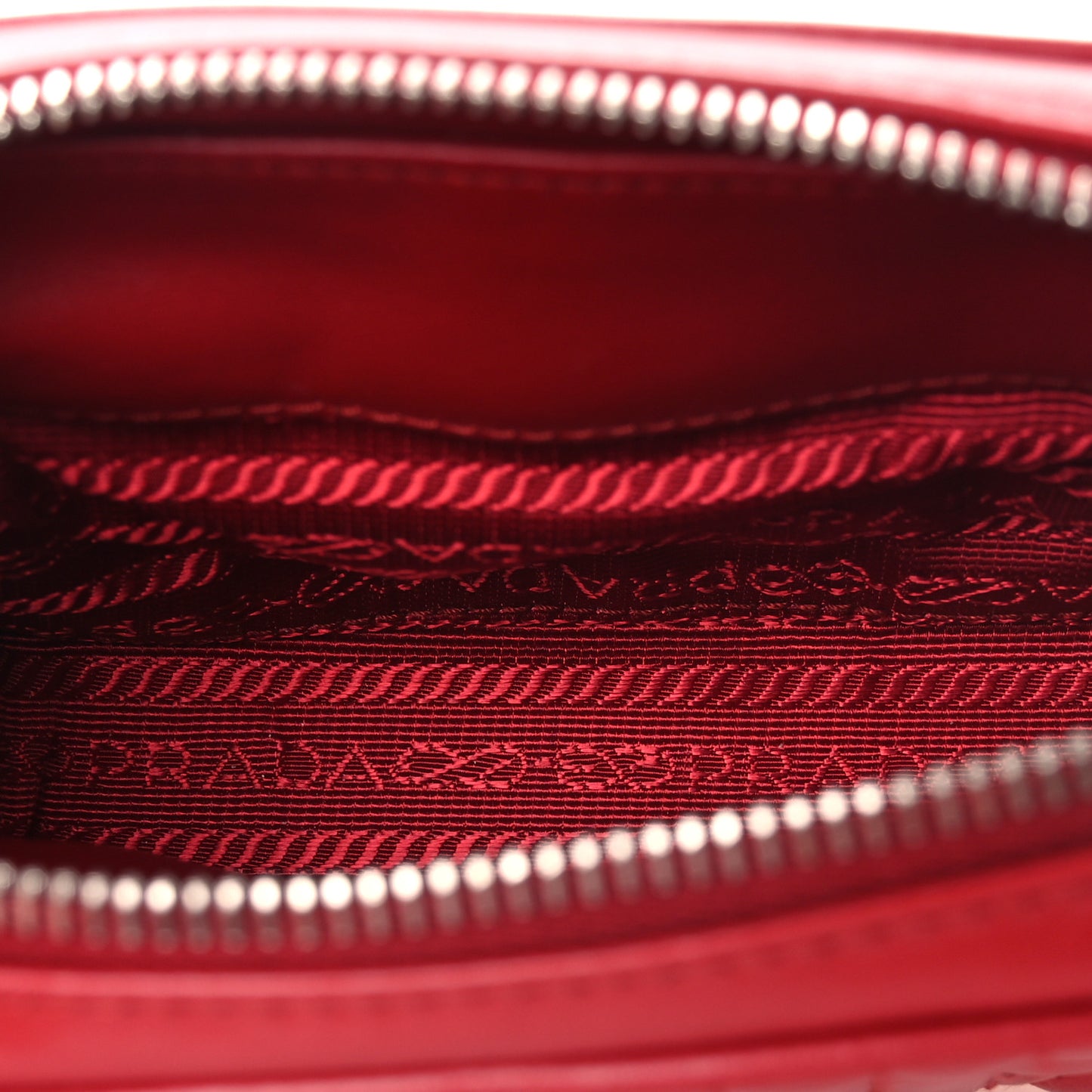 Soft Calfskin Diagramme Camera Bag Rosso