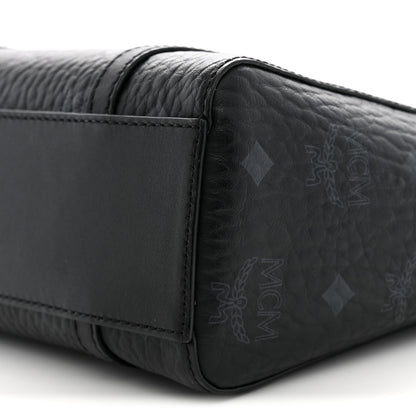 MCM Visetos Mini Toni Shopper Tote Black 9 of 9