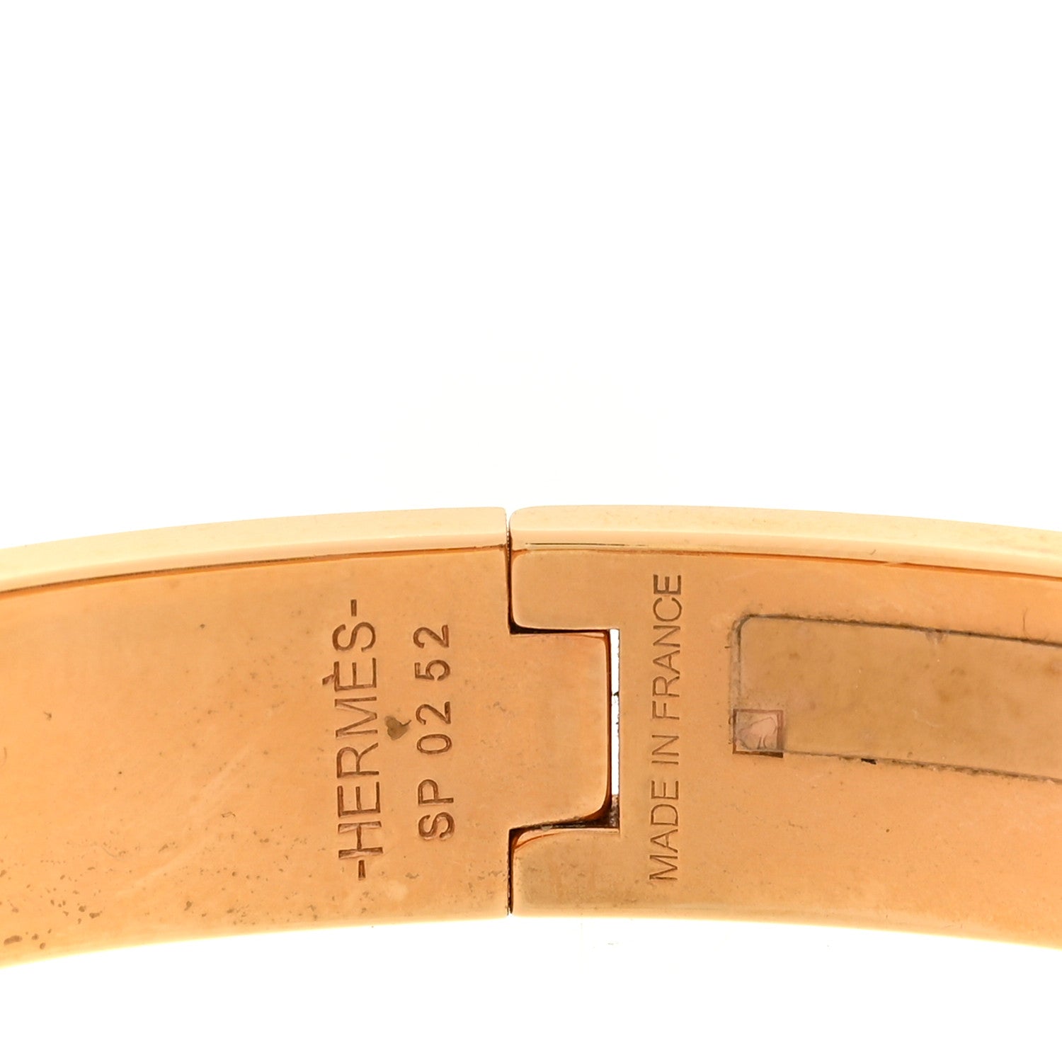 Hermes Enamel Narrow Clic Clac H Bracelet PM White 4 of 4
