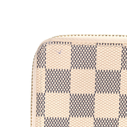 Louis Vuitton Damier Azur Clemence Wallet Rose Ballerine 11 of 14